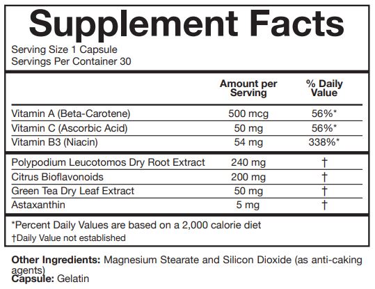 fotoskinox ingredients